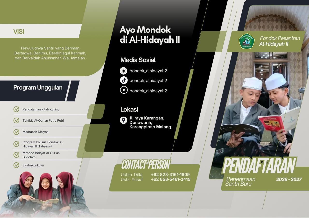 Brosur PSB, halaman depan